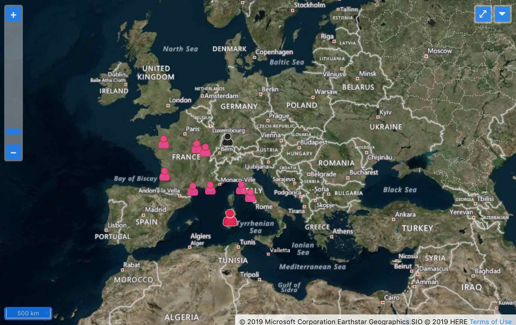  Satellite et labels